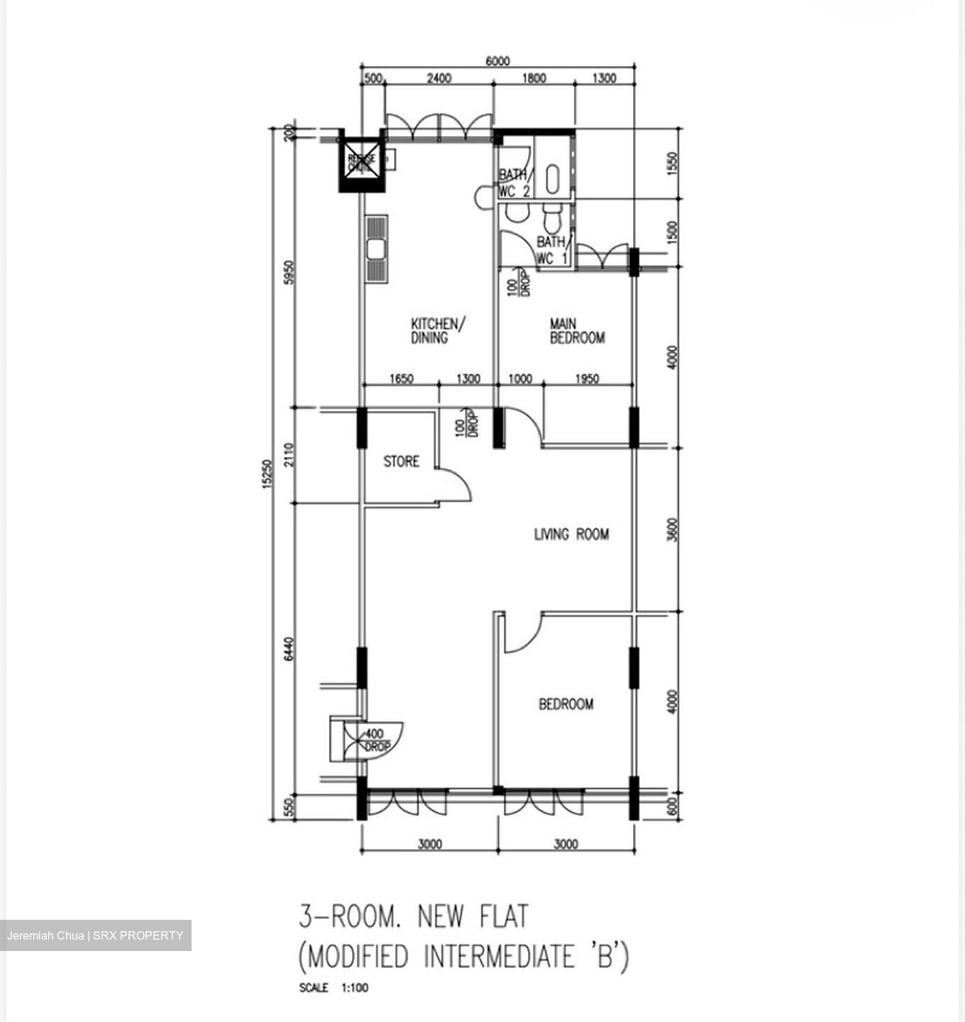 Blk 701 Reservoir Rise (Bedok), HDB 3 Rooms #582984061